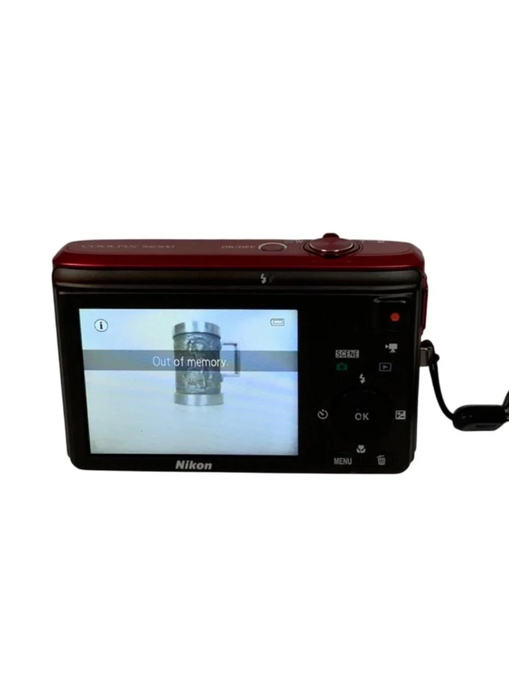 Nikon Coolpix S6300 Digital Camera 16MP Red With 10x Optical Zoom & Accessories